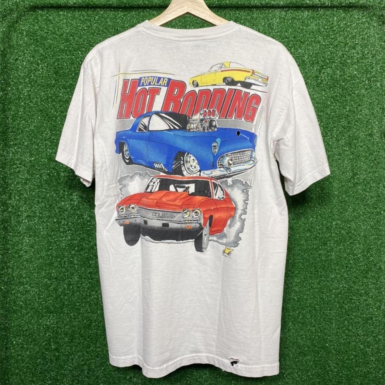 Vintage Hot Rodding Magazine T shirt Tagged L... - Depop