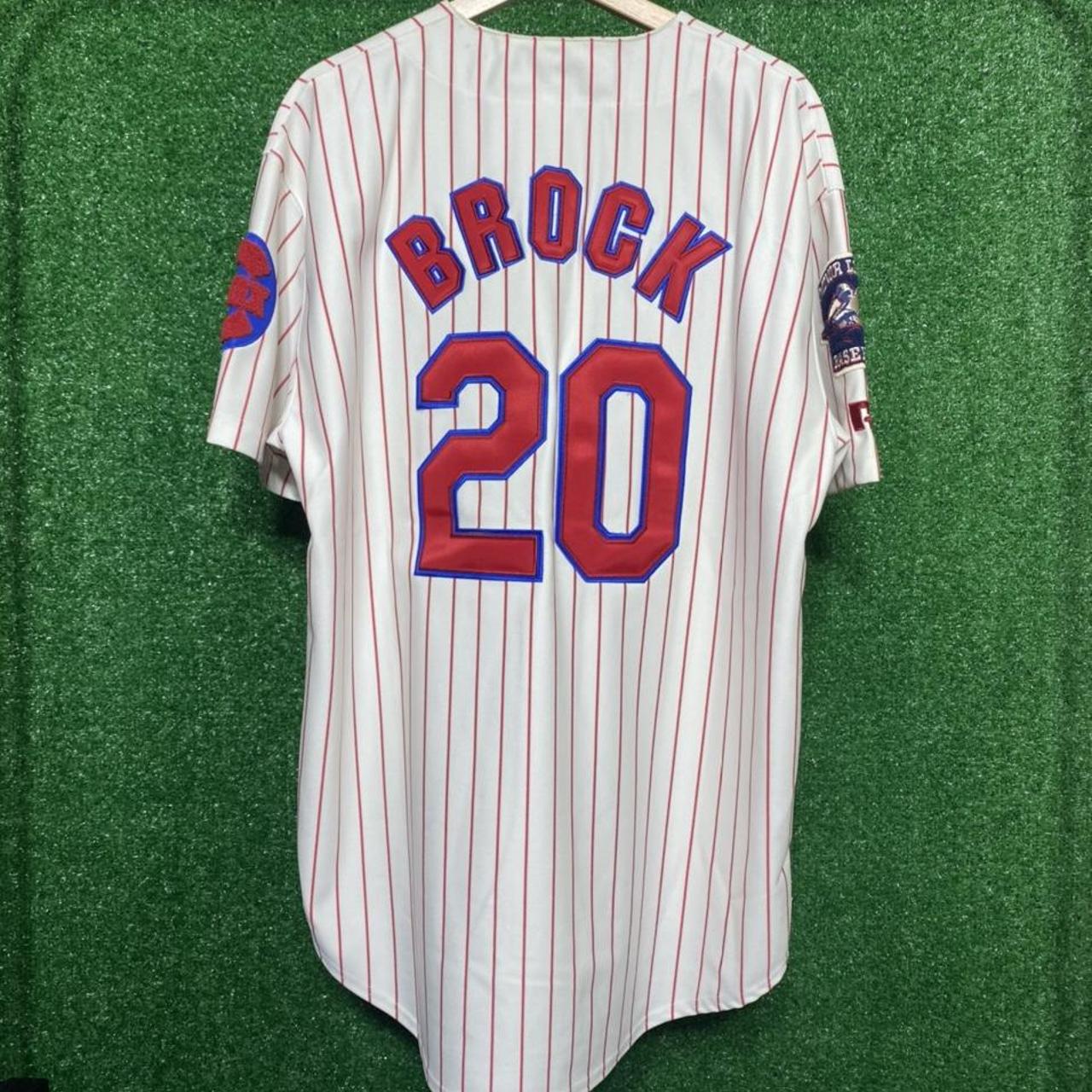 Vintage Lou Brock Crox Minor League Jersey Diamond - Depop