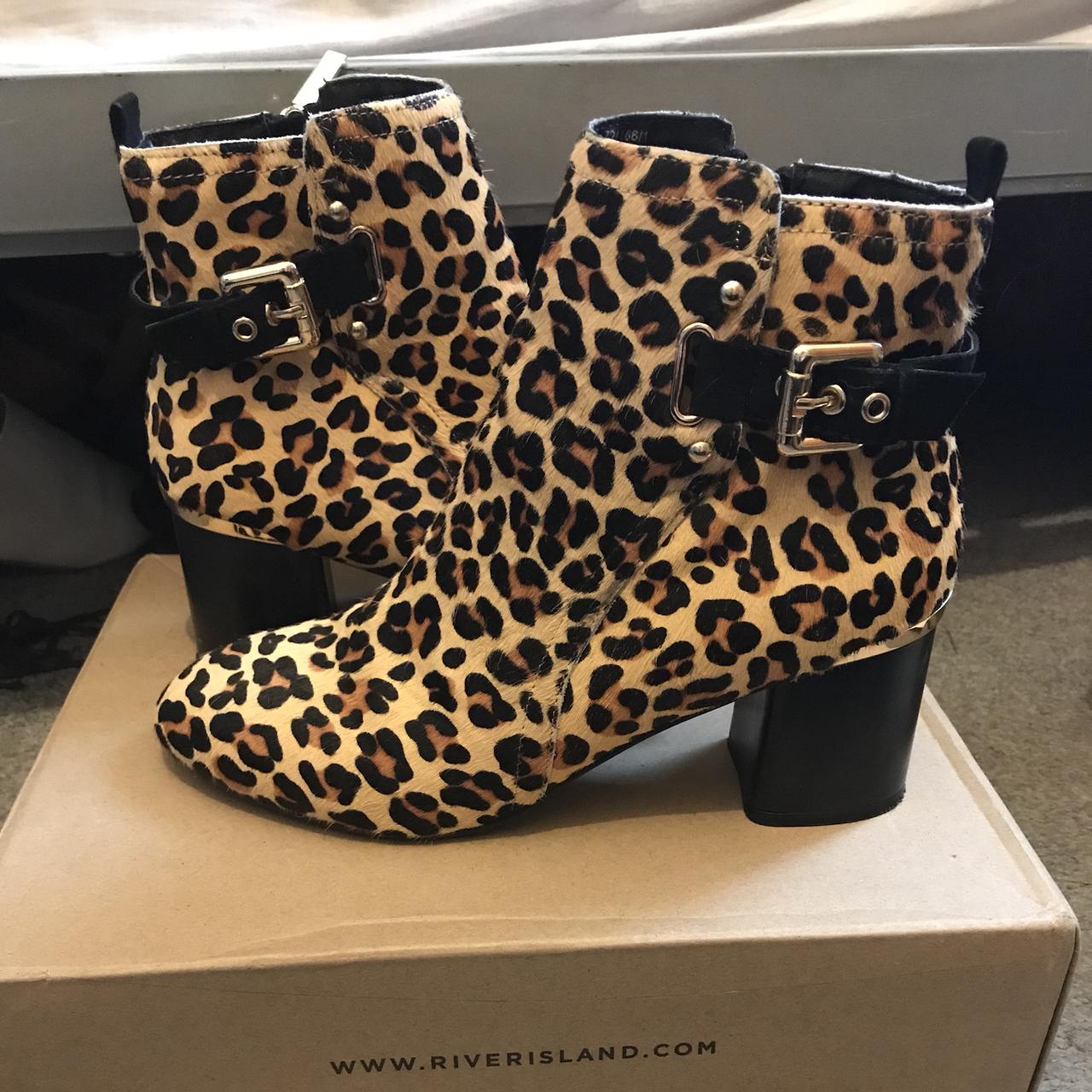 leopard print boots river island