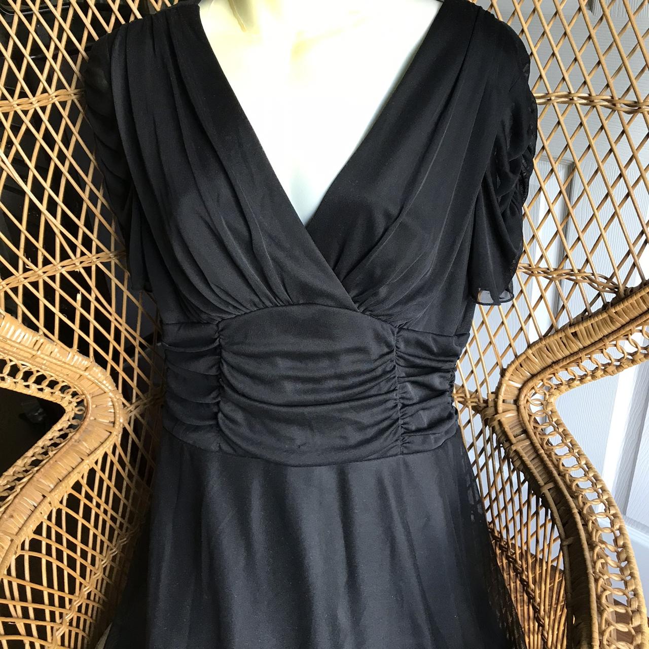 Simple elegance black dress MIDI length and nearly... - Depop