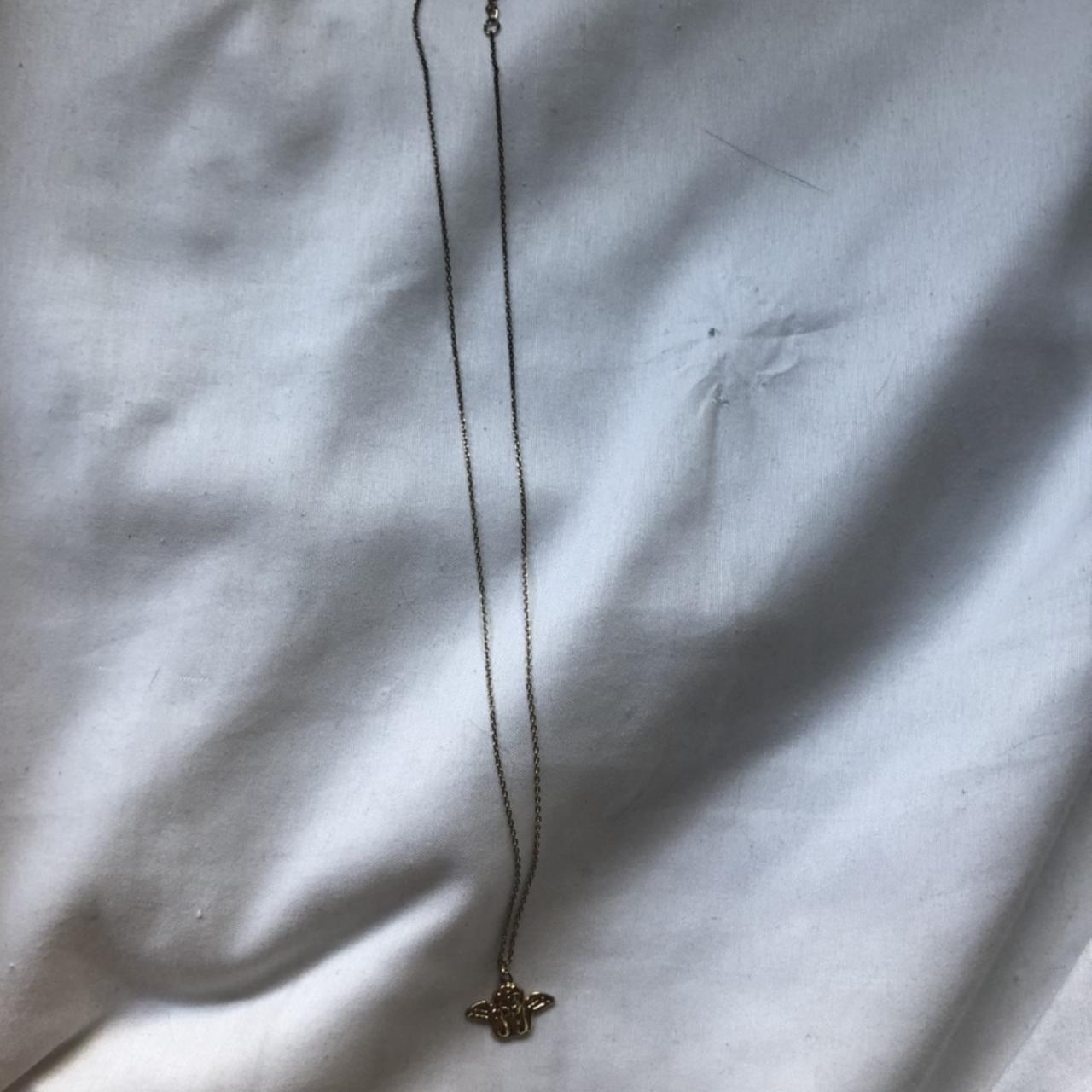 angel cherub gold brandy melville necklace! in great... Depop