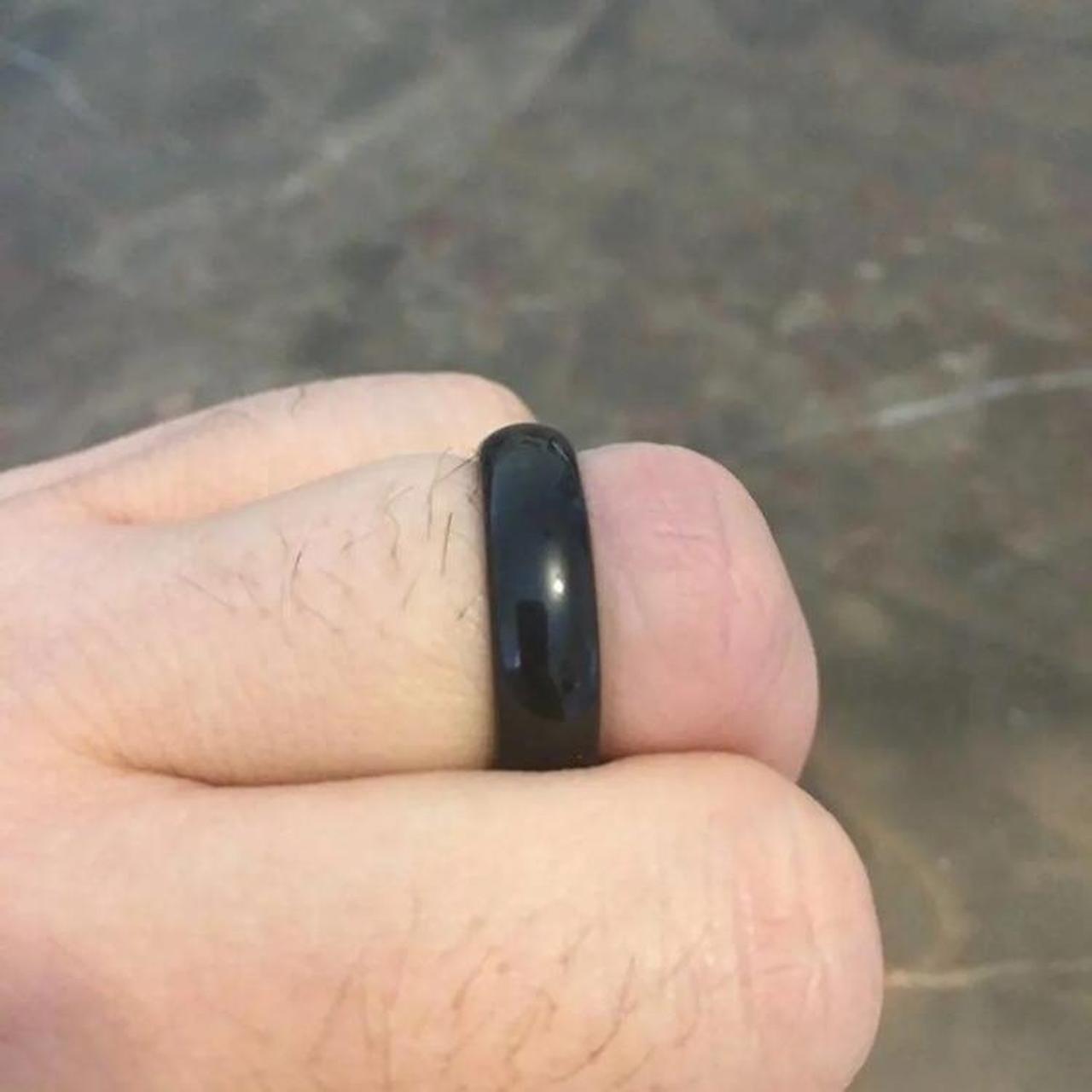 Product Image 4 - Black obsidian ring size 6
condition:
