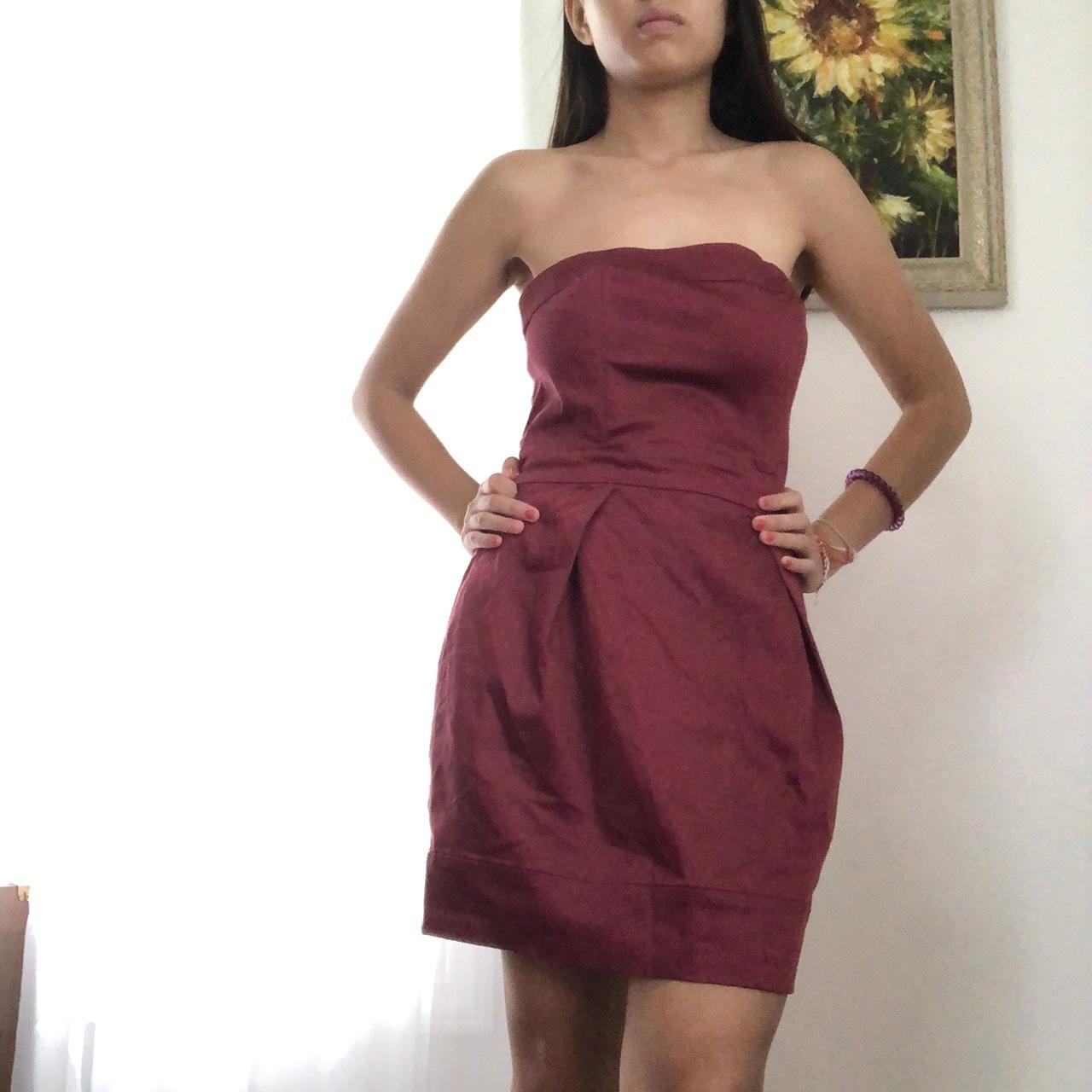 French connection burgundy clearance dress