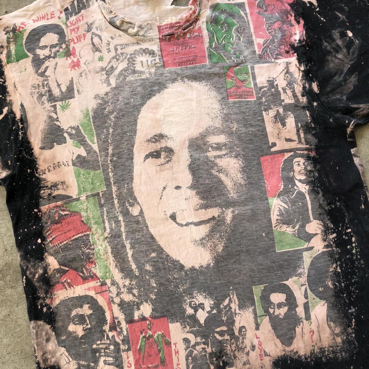 Vintage Bob Marley Mosquitohead t shirt 1990s... - Depop