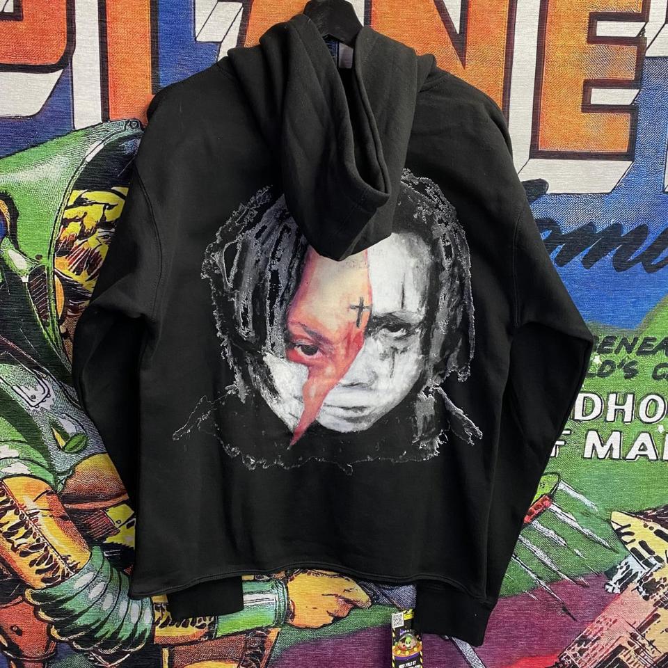 New Revenge Trippie Redd Revenge Collab Black Hoodie... - Depop