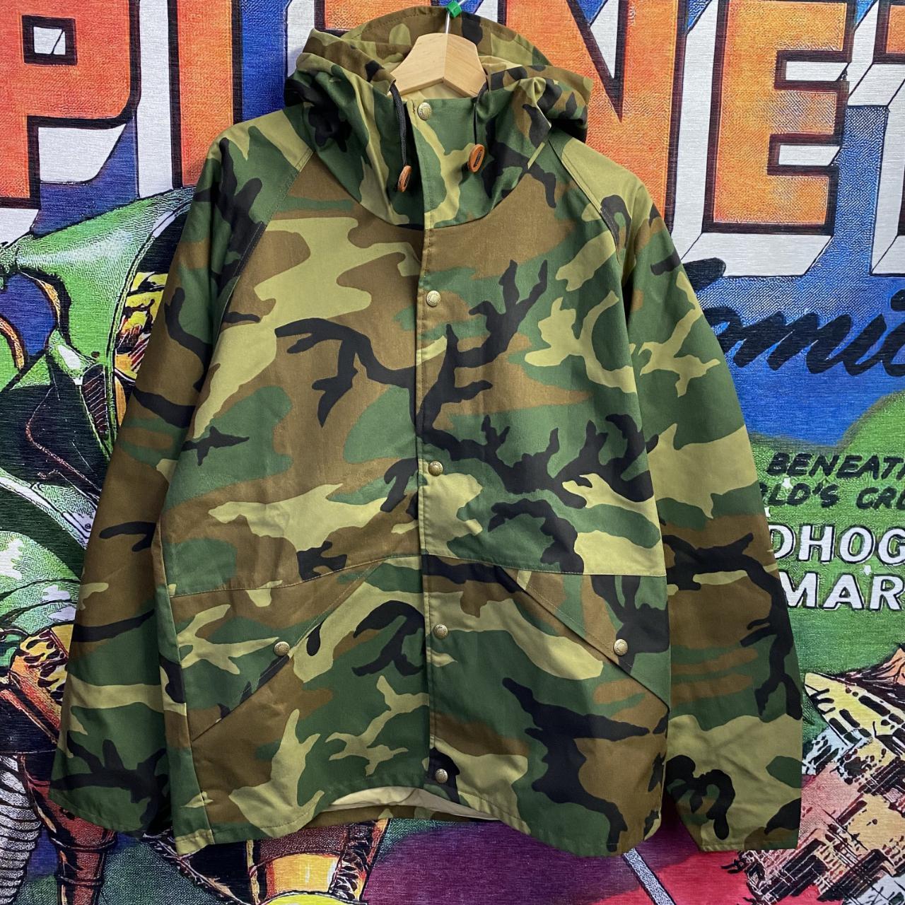 plus size camo anorak jacket