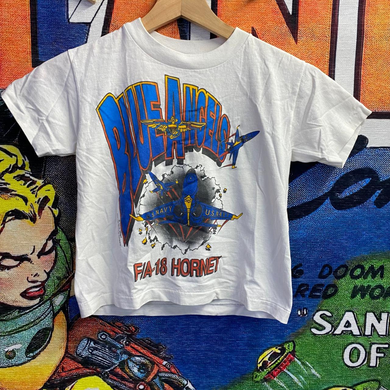 Vintage Blue Angels Tee Shirt size XS Super cool... - Depop