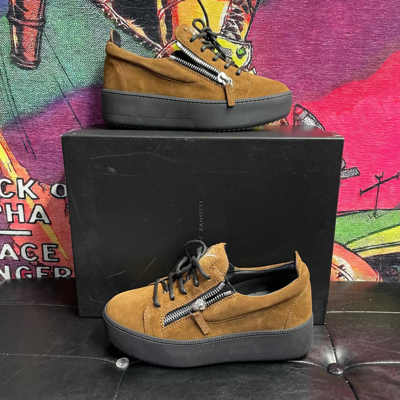 Giuseppe Zanotti Men's Brown and Black Footwear | Depop