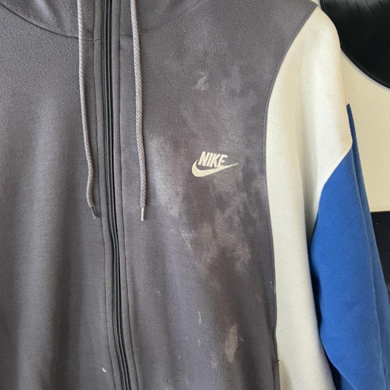 Vintage 80s/90s Nike Colorblock Hoodie Size L Flaws... Depop