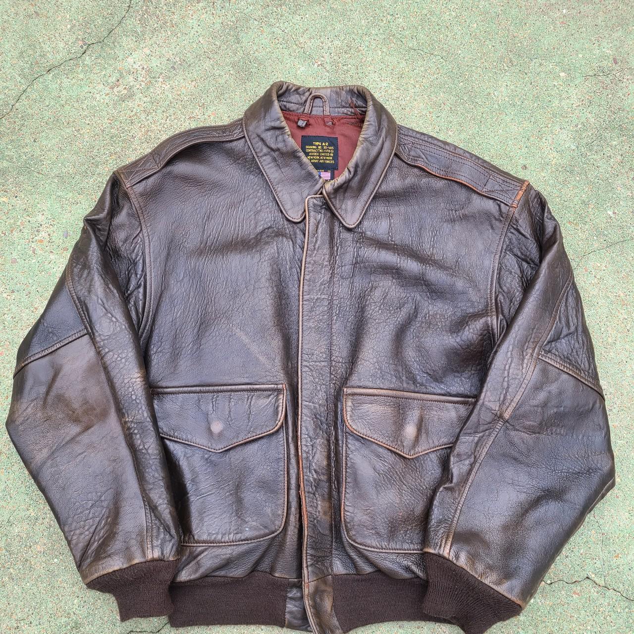 avirex a2 leather jacket