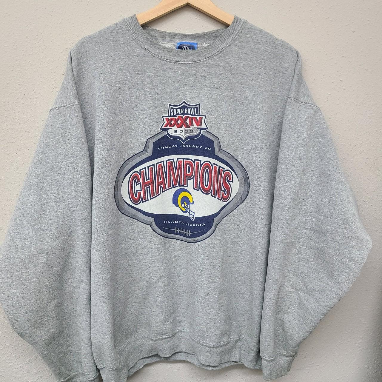 Vintage 2000 Super Bowl XXXIV crewneck. The sweater - Depop