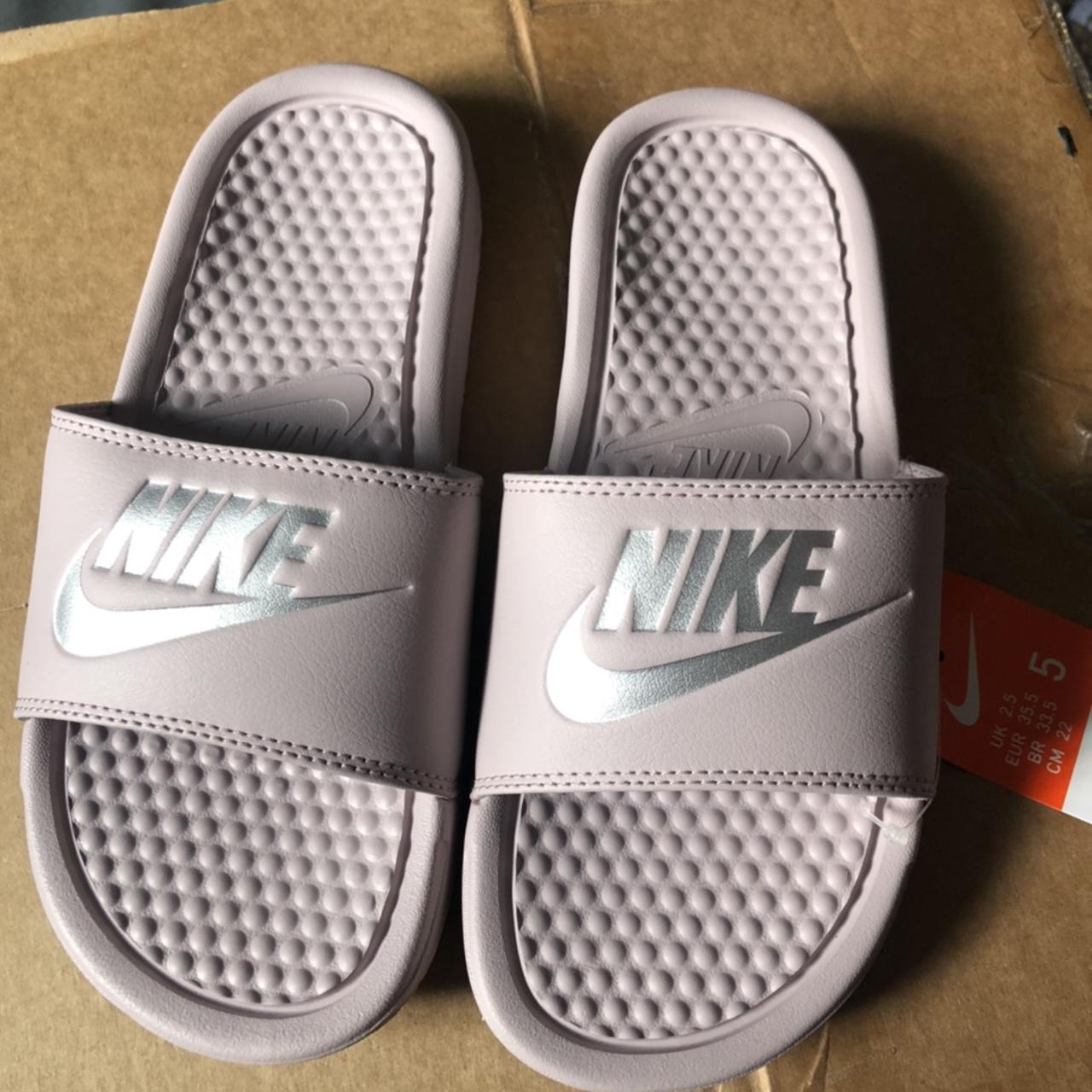 Lavender nike outlet slides