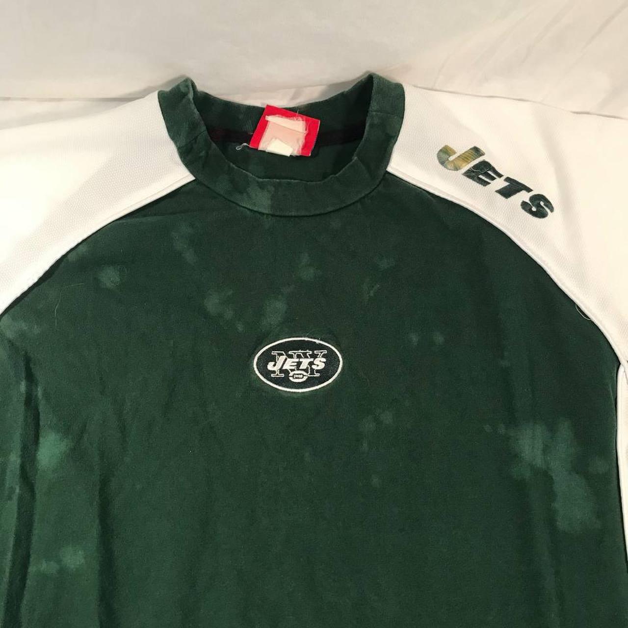 1990s/00s VINTAGE NIKE NEW YORK JETS POLO SHIRT - Depop