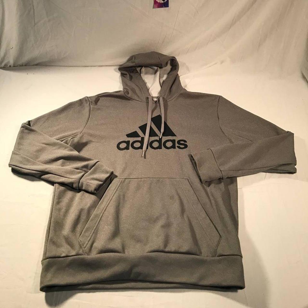 Adidas Men's Grey and Black Sweatshirt | Depop