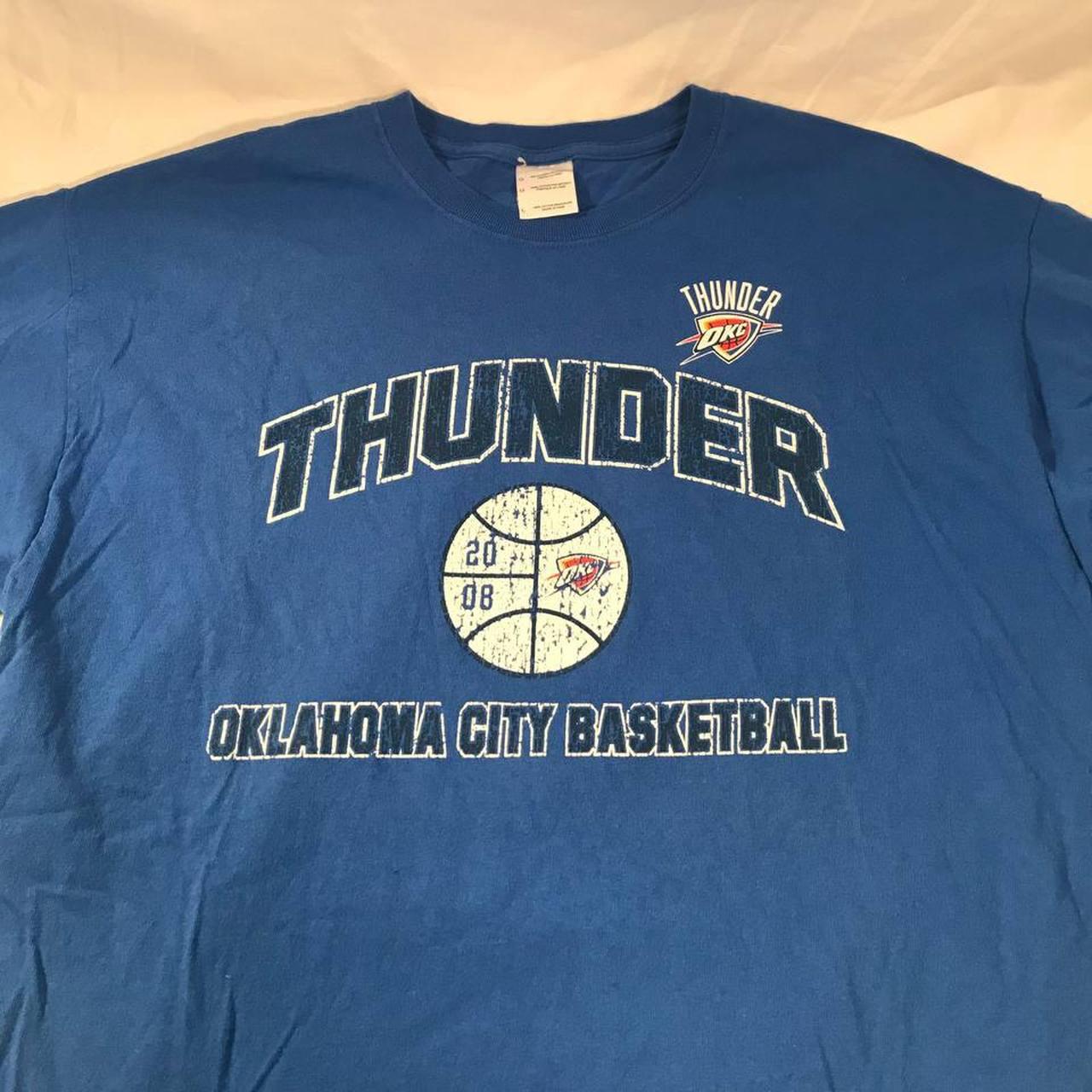 Vintage NBA Oklahoma City Thunder (OKC) Long Sleeve - Depop