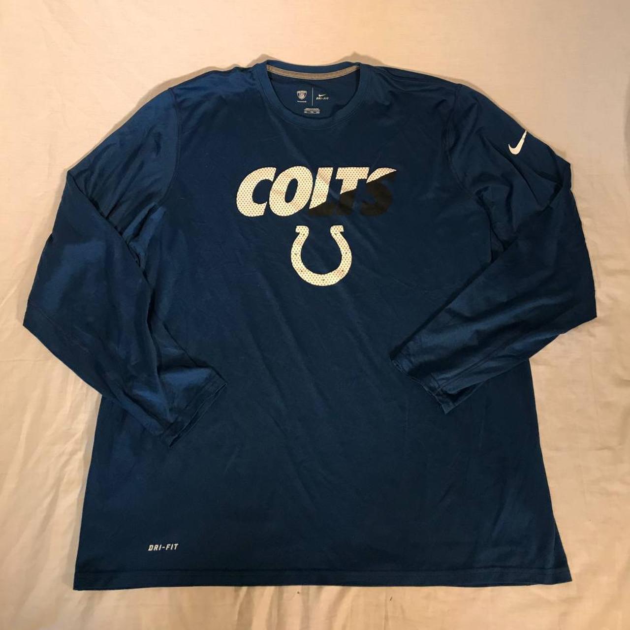 Nike Indianapolis Colts Polo Shirt,Size L This is - Depop