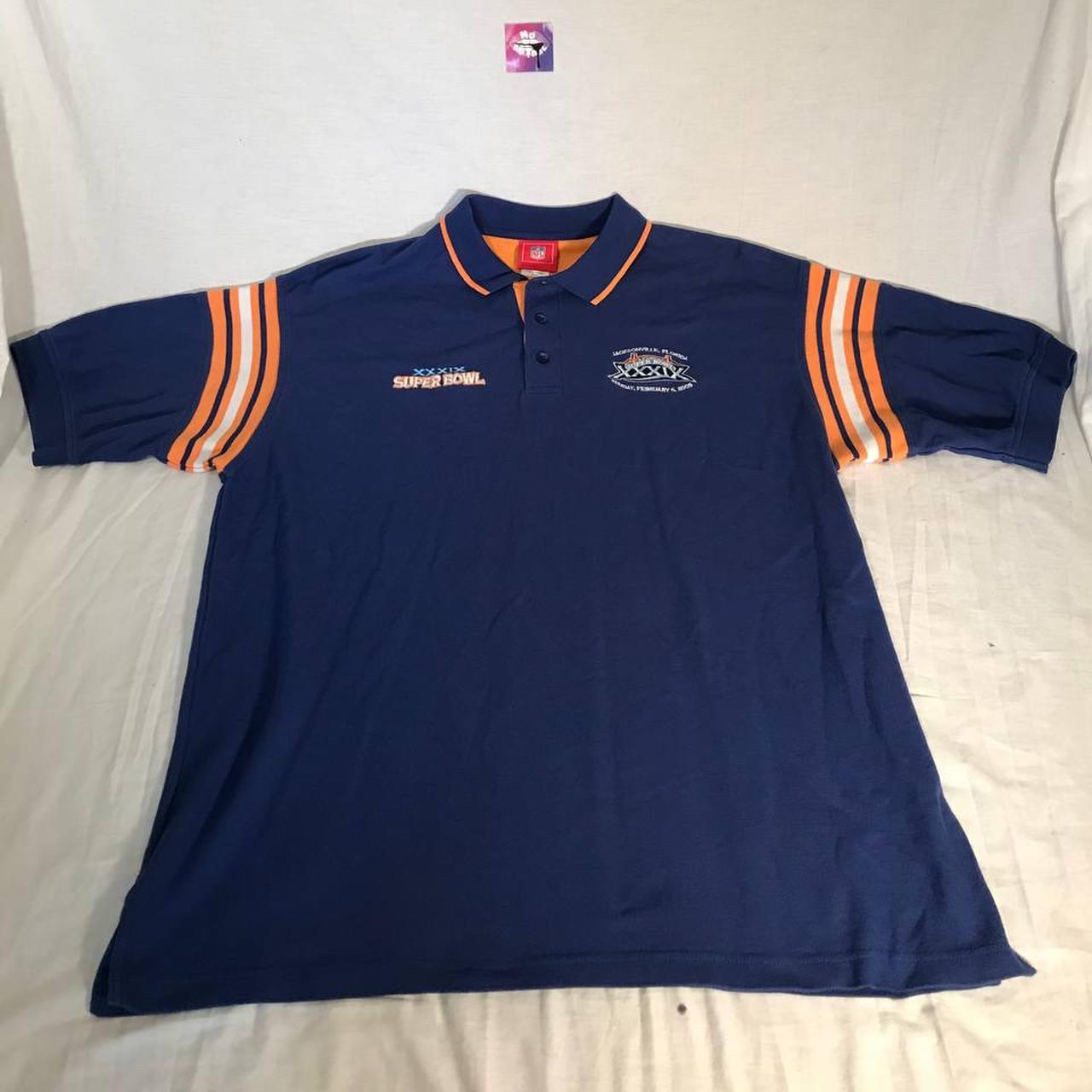 Vintage NFL Super Bowl XXXIX 2005 Polo Shirt Size: - Depop