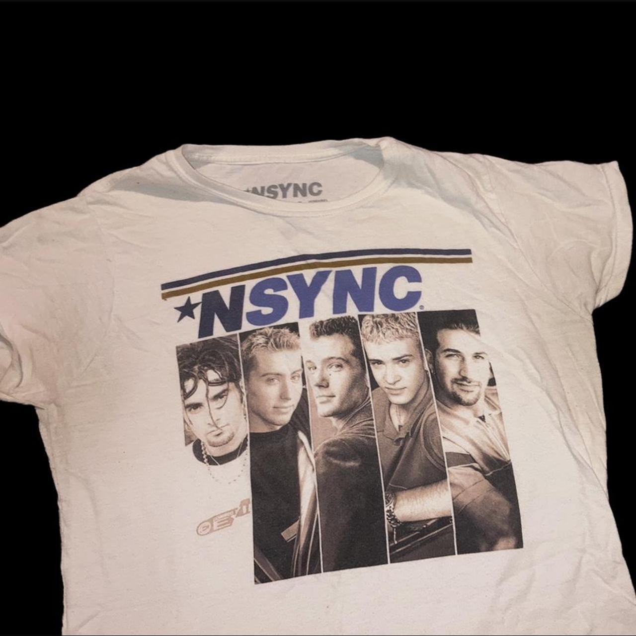 NSYNC band tee slight pit stains, will wash of... Depop