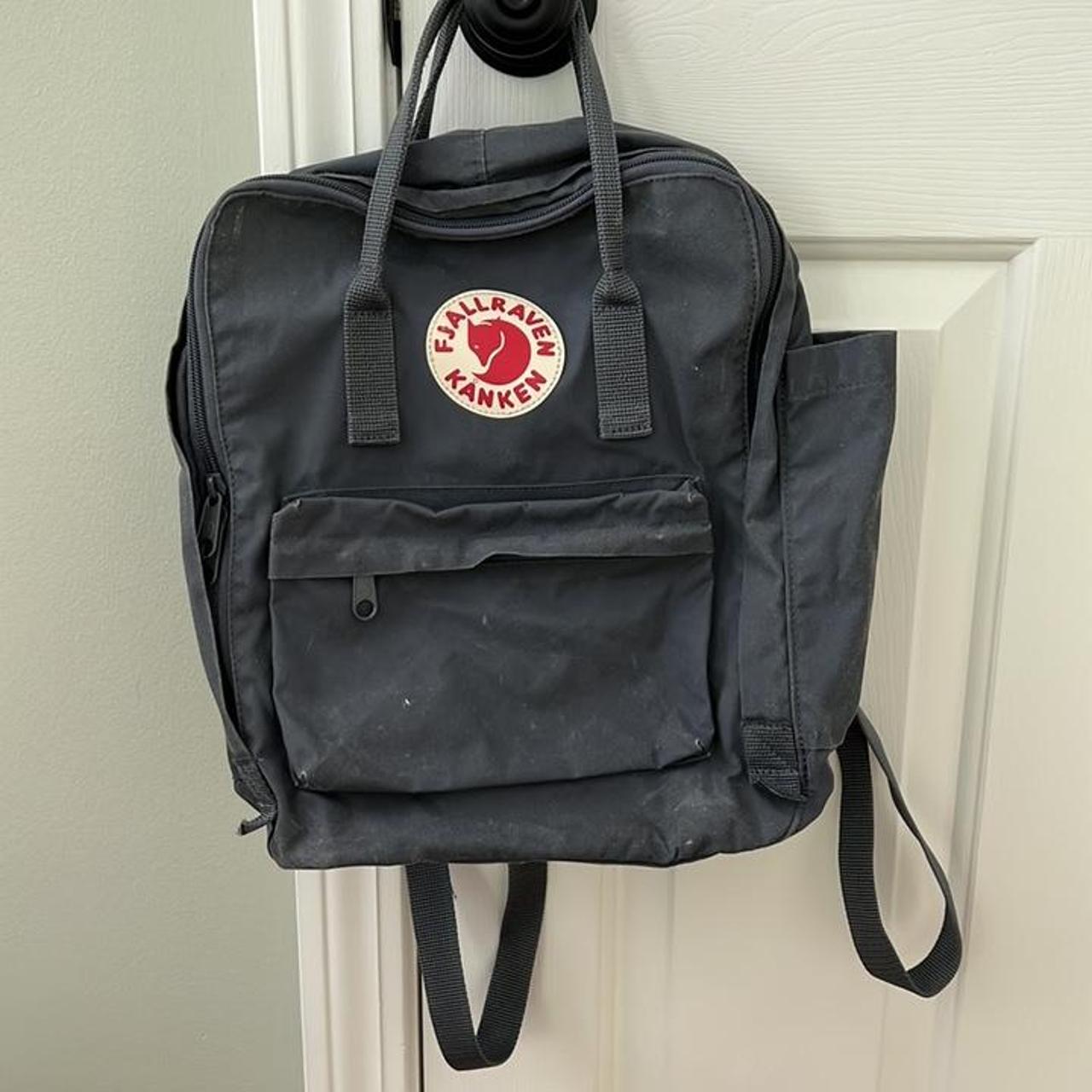 Fjallraven kanken backpack in charcoal, used but can... Depop