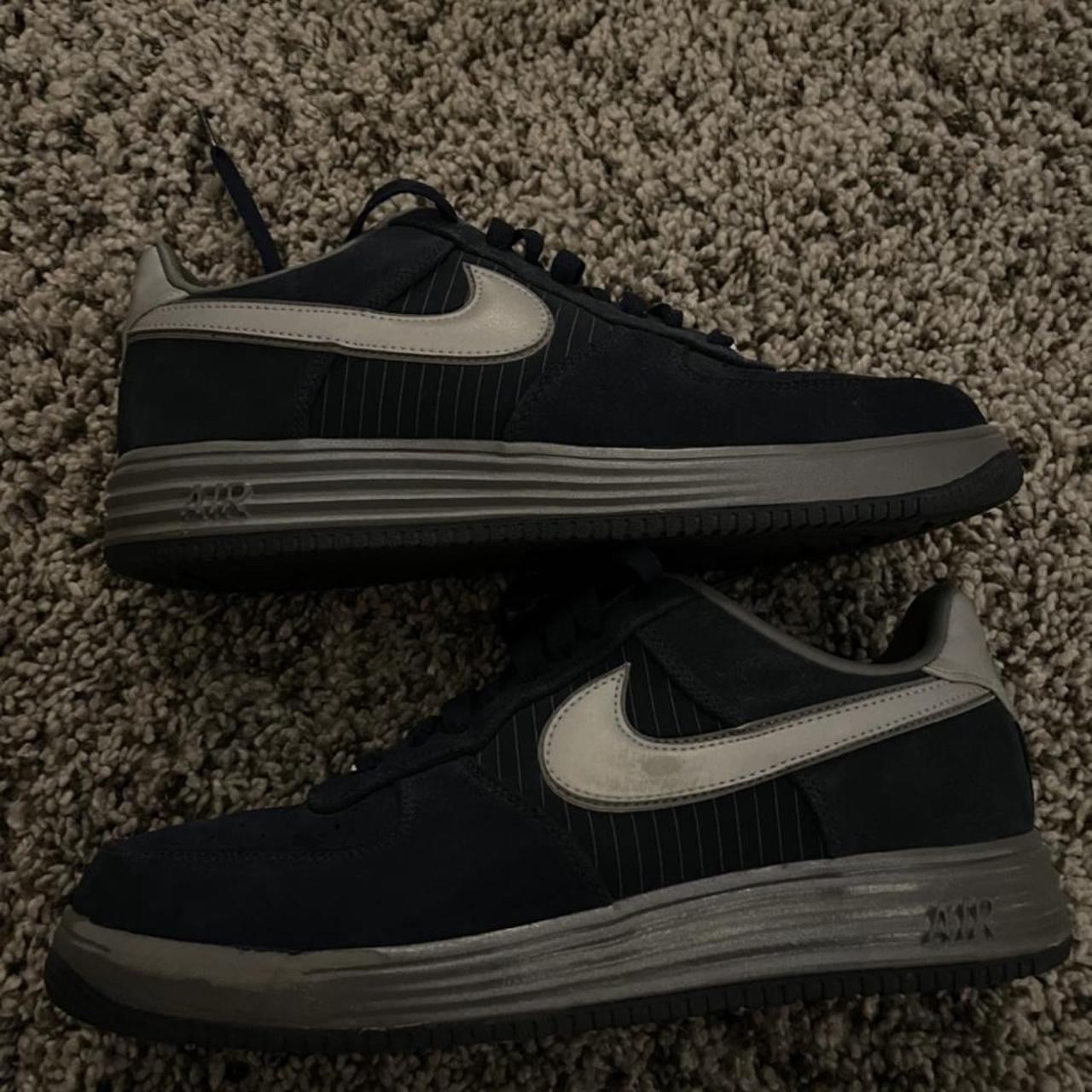 mens navy blue air force ones