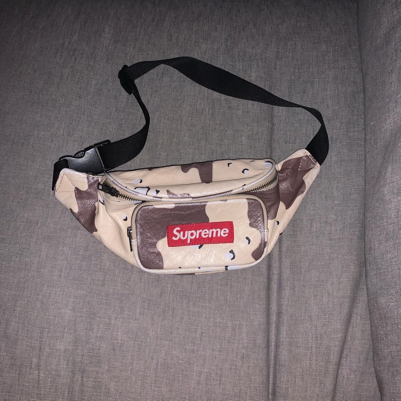 Supreme Waist Bag (SS18): Black! 2 zip pockets and - Depop