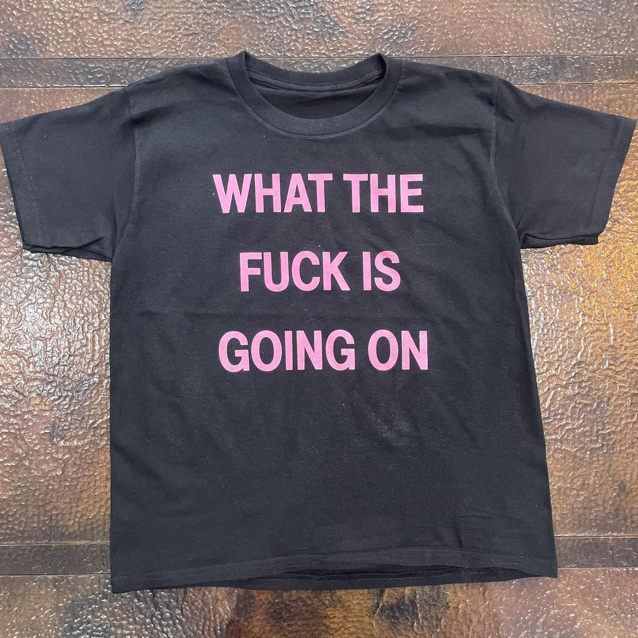 Women's Pink and Black T-shirt | Depop