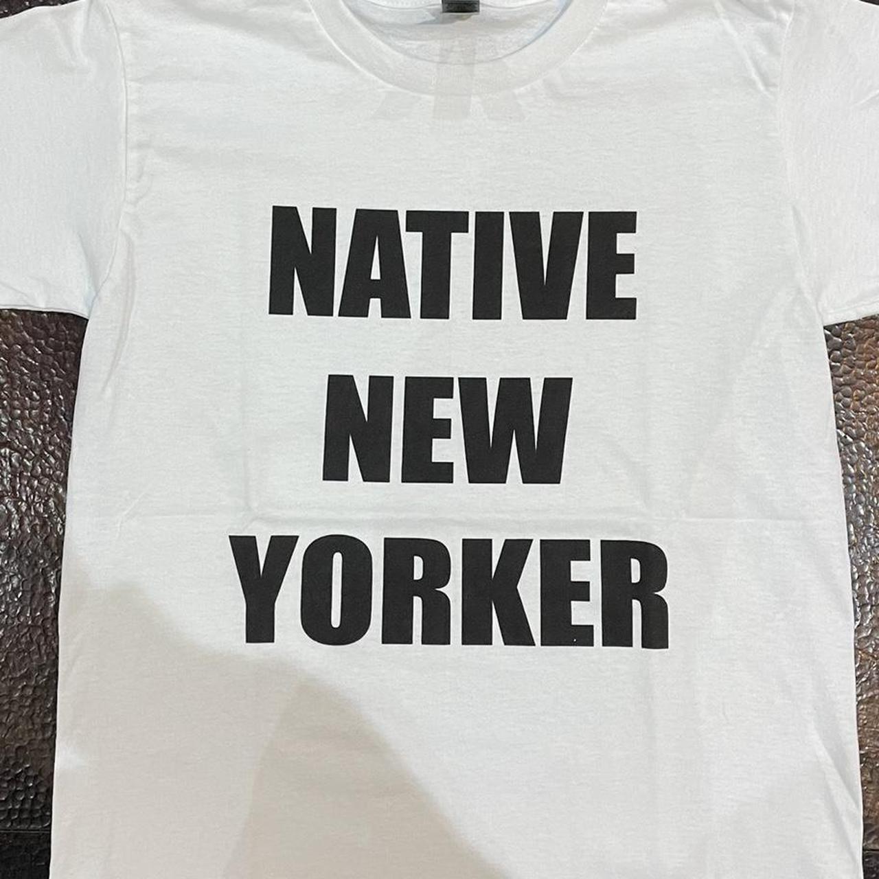 native-new-yorker-white-shirt-with-black-letters-nyc-depop