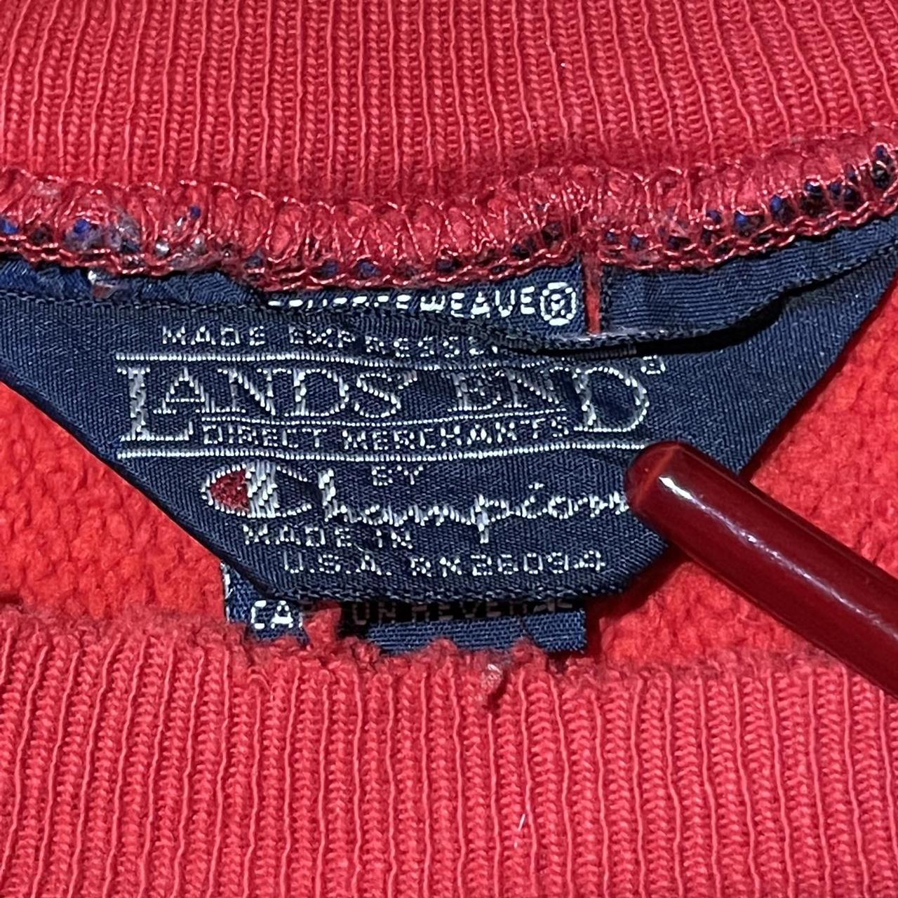 Vintage 90s champion reverse weave lands' end Size... - Depop