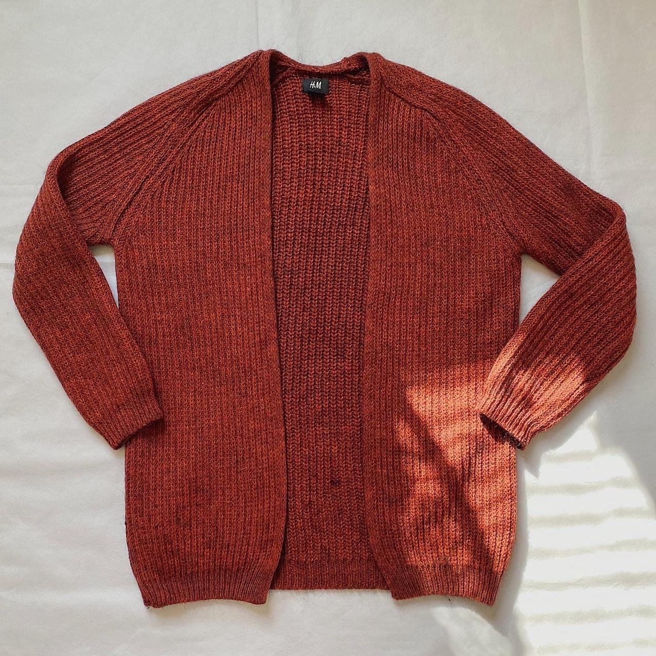 H&m 2024 burgundy cardigan