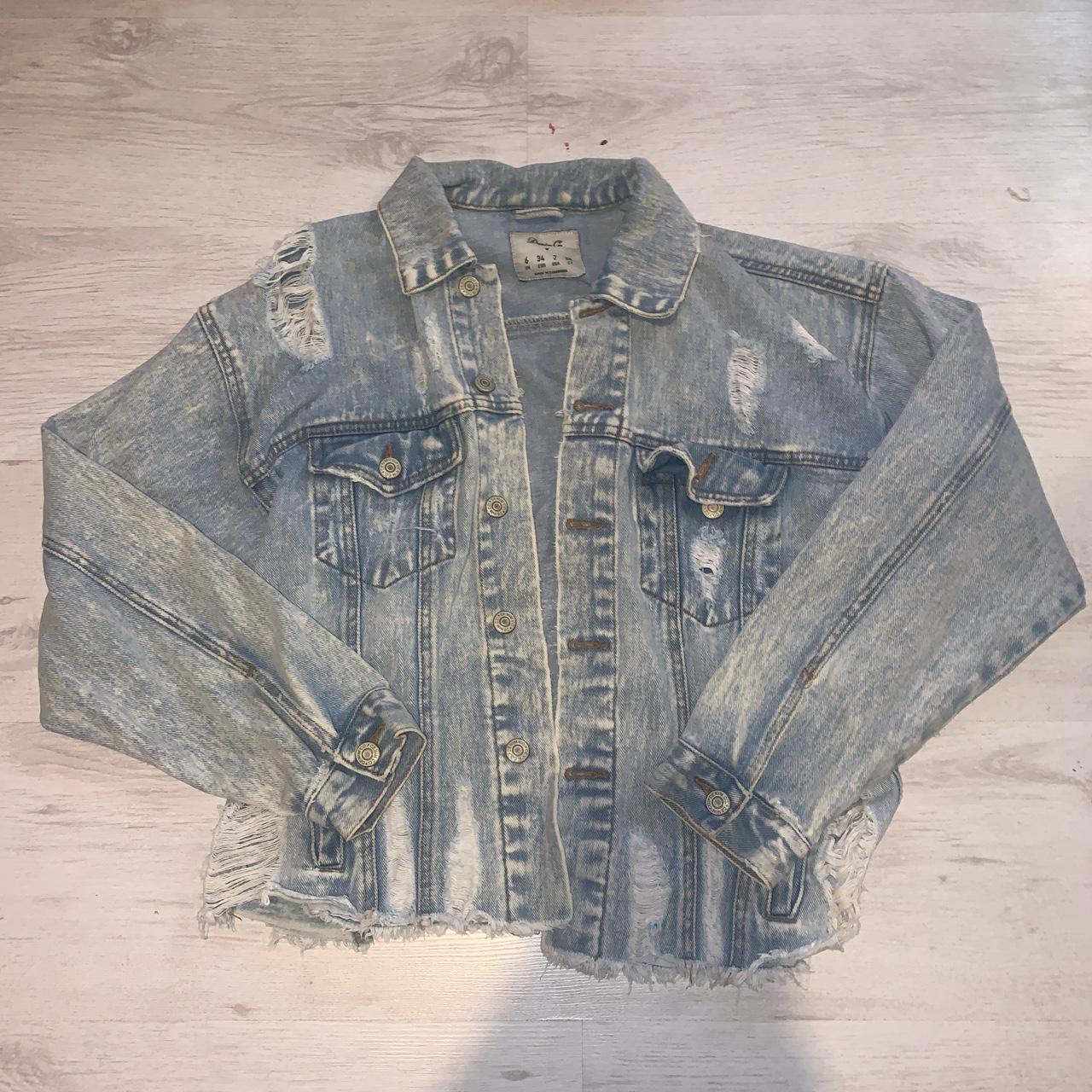 Primark ripped denim on sale jacket