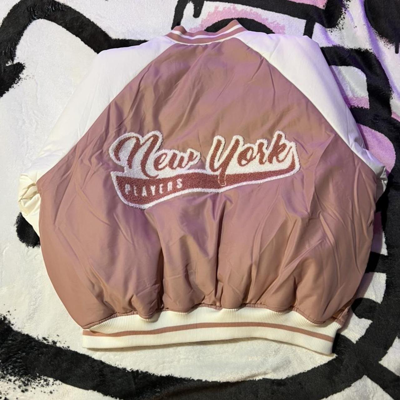 Vandy The Pink Varsity Jacket] Size: Medium (M) - Depop