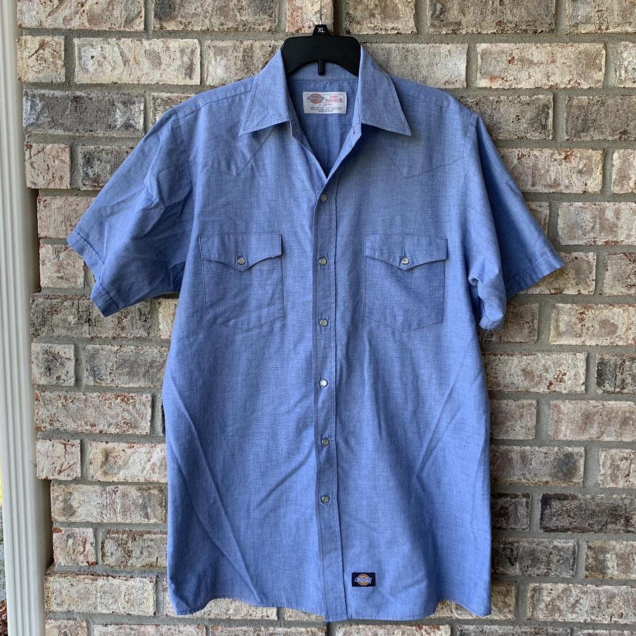 Dickies Men's Blue Shirt | Depop