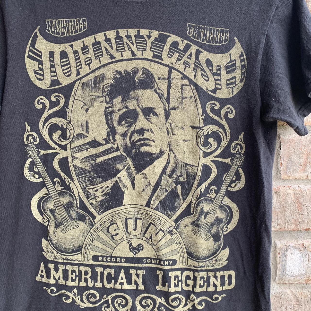 Johnny Cash T shirt. Men s size small in good. Depop