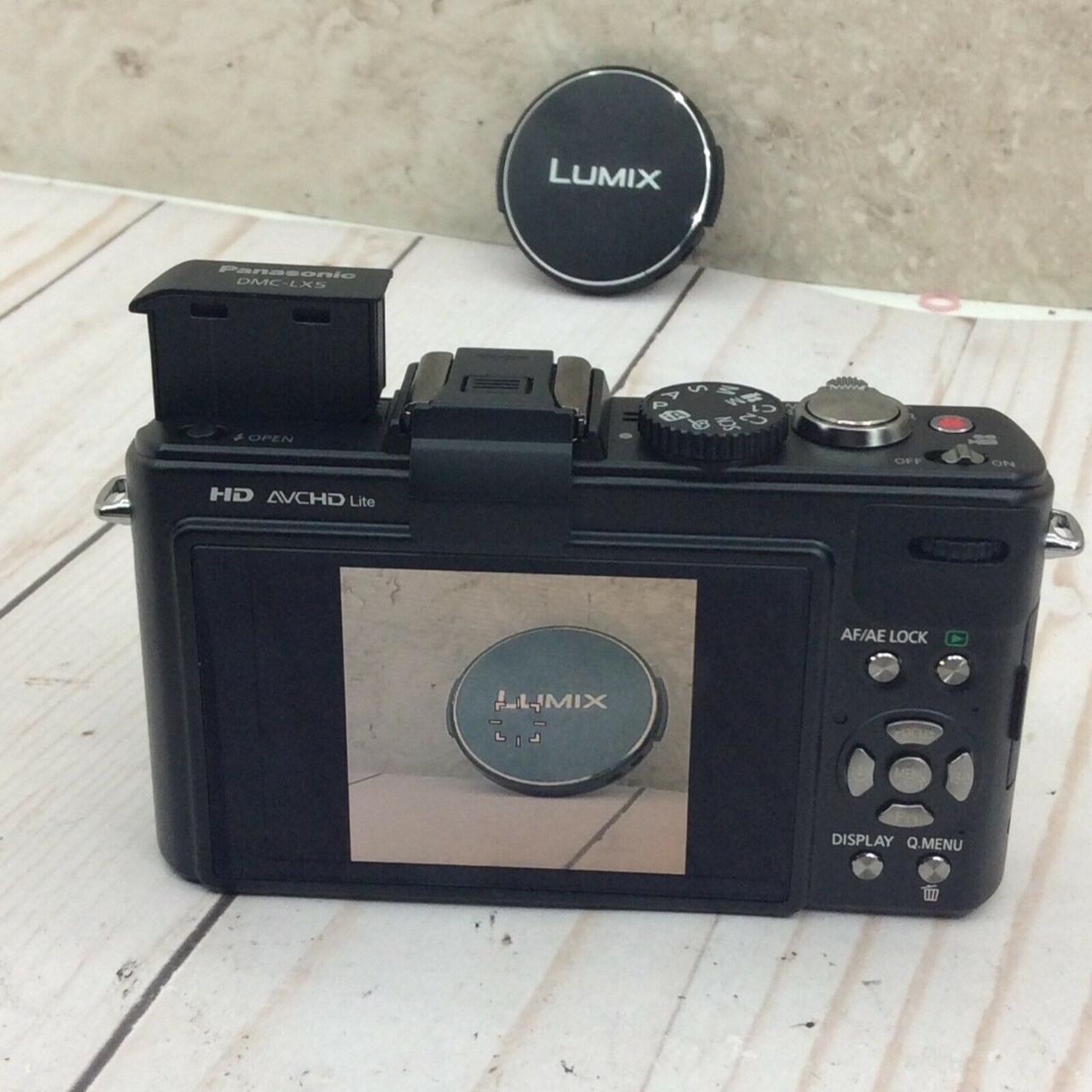 Pre-owned Panasonic Lumix DMCLX5 Black Digital... - Depop