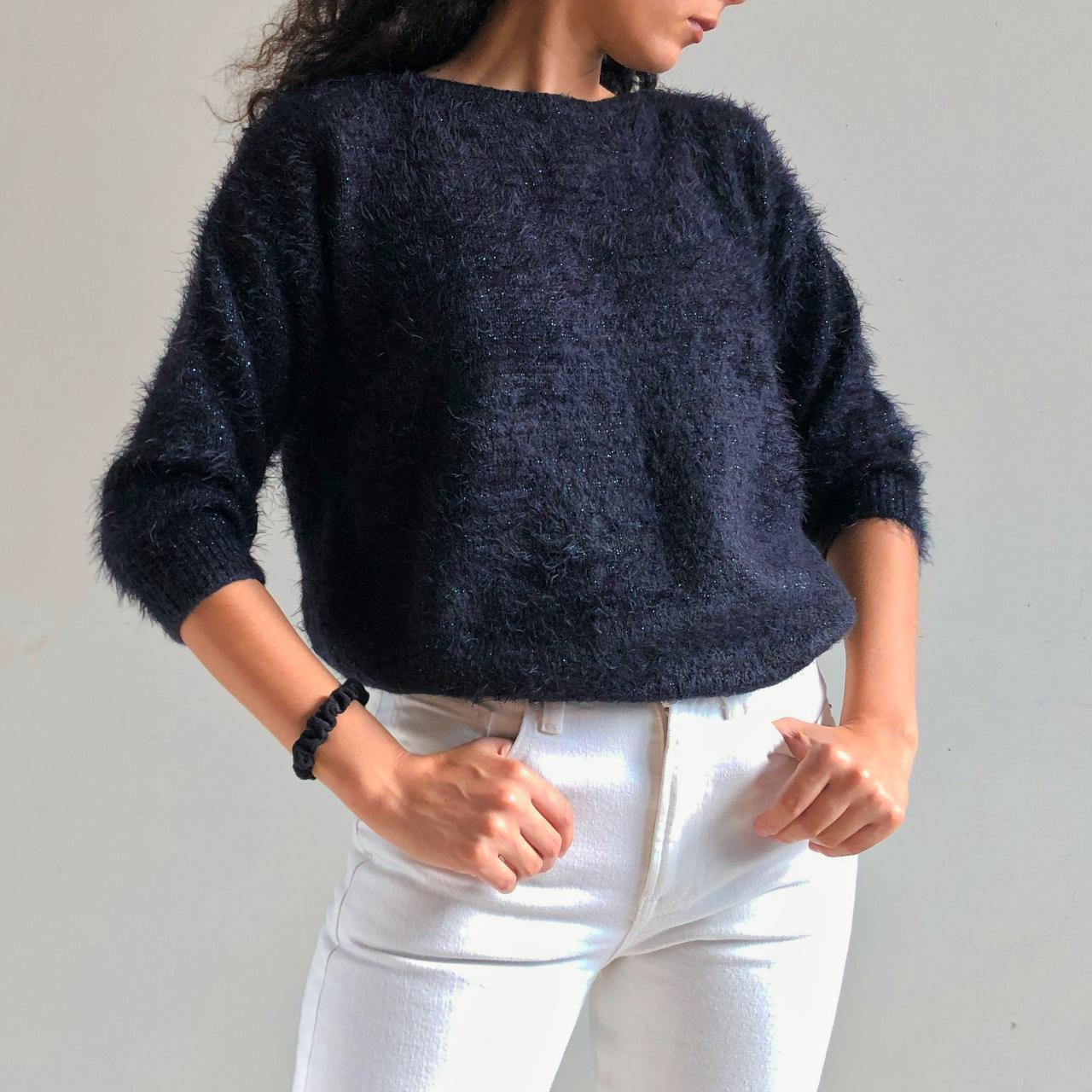 Product Image 1 - 80's style black sweater
oasis textured