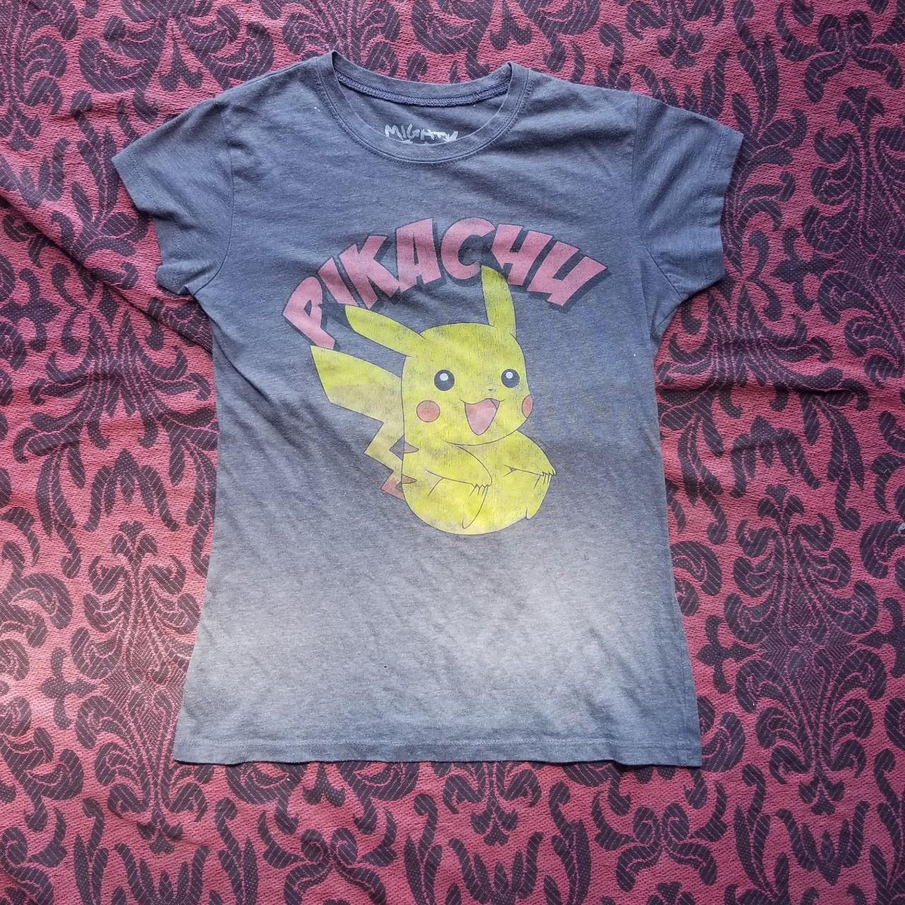 Pikachu Shirt by Mighty Fine c. 2011 Juniors L/will... - Depop