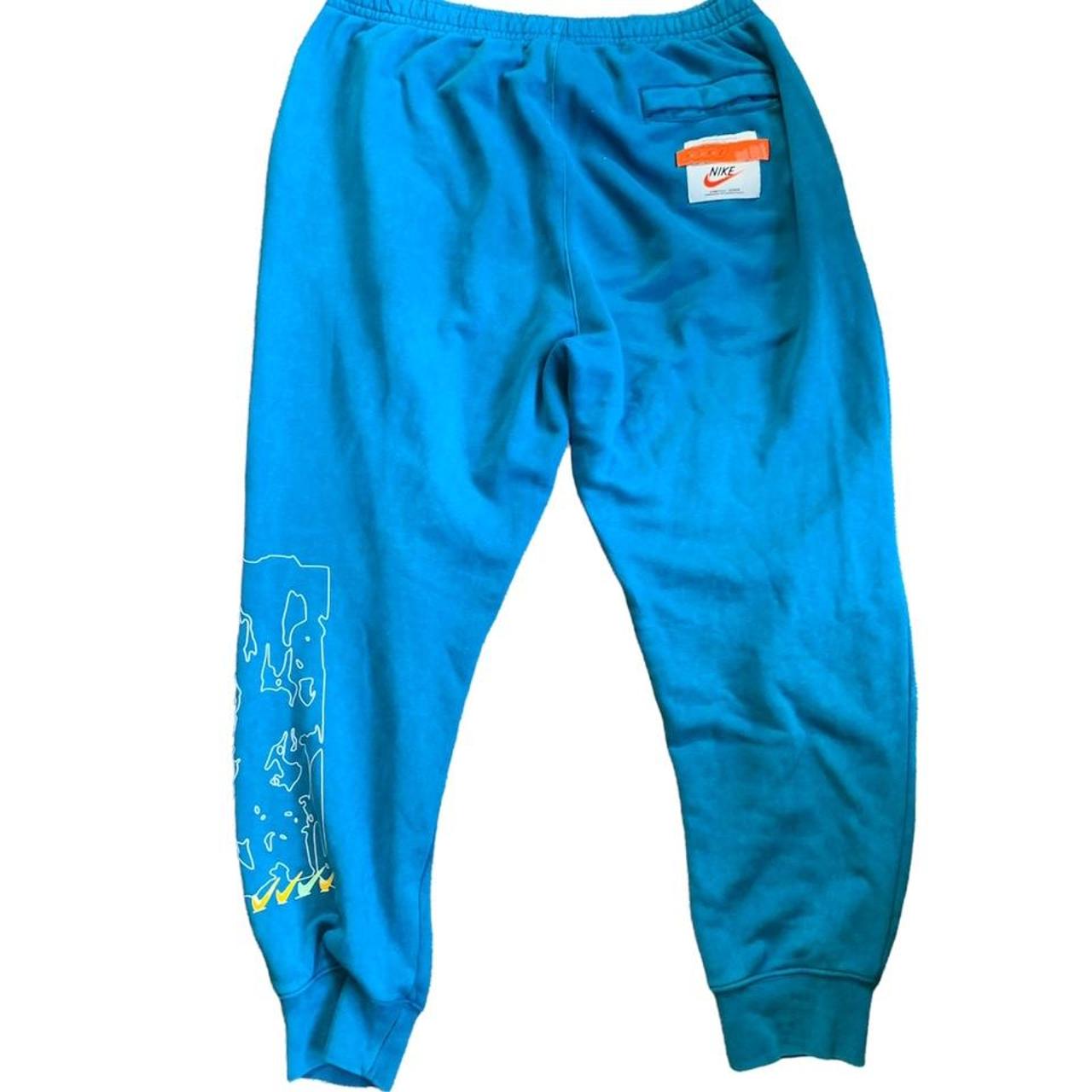 Nike Men's Blue and Green Joggerstracksuits Depop