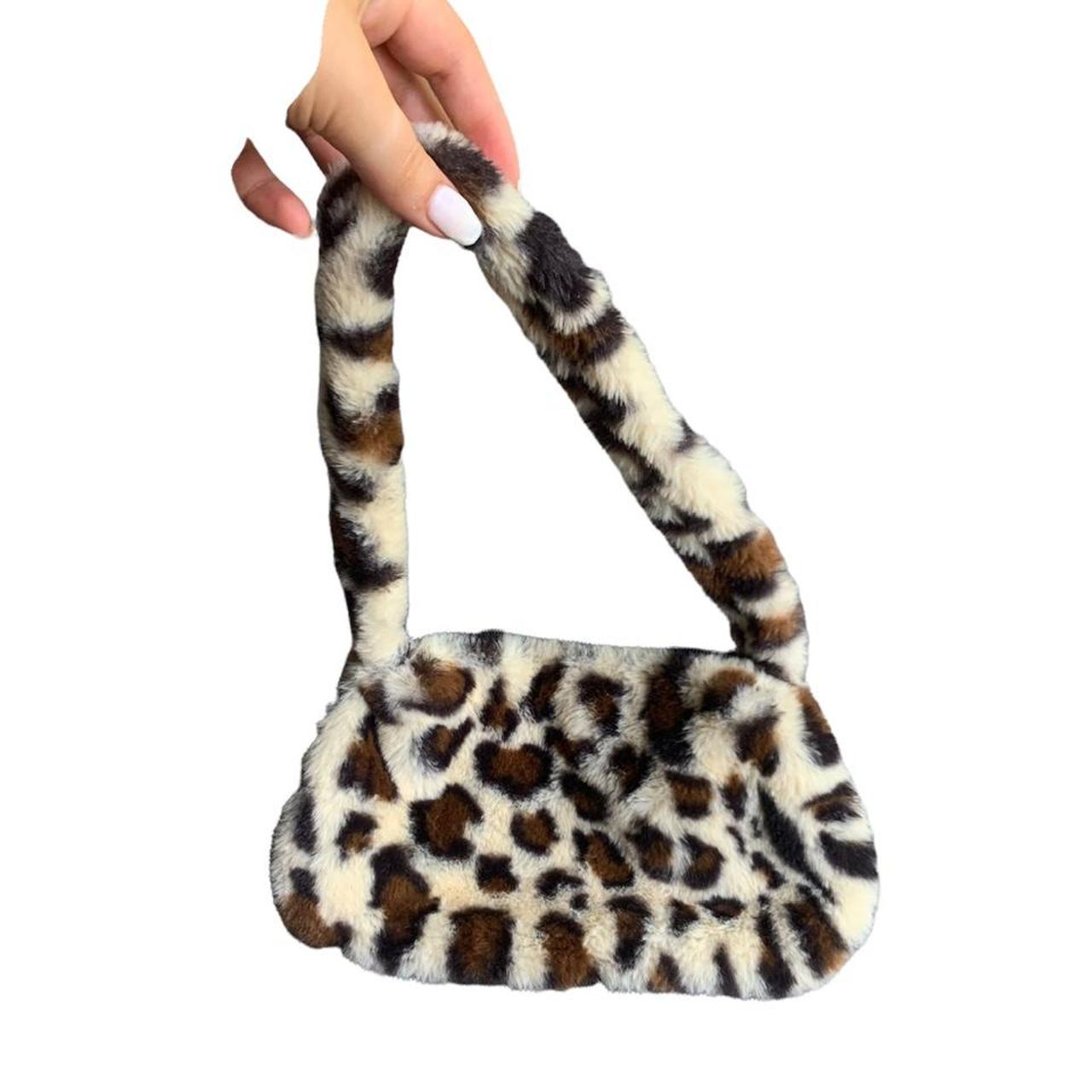 Fluffy tiger print bag hot sale