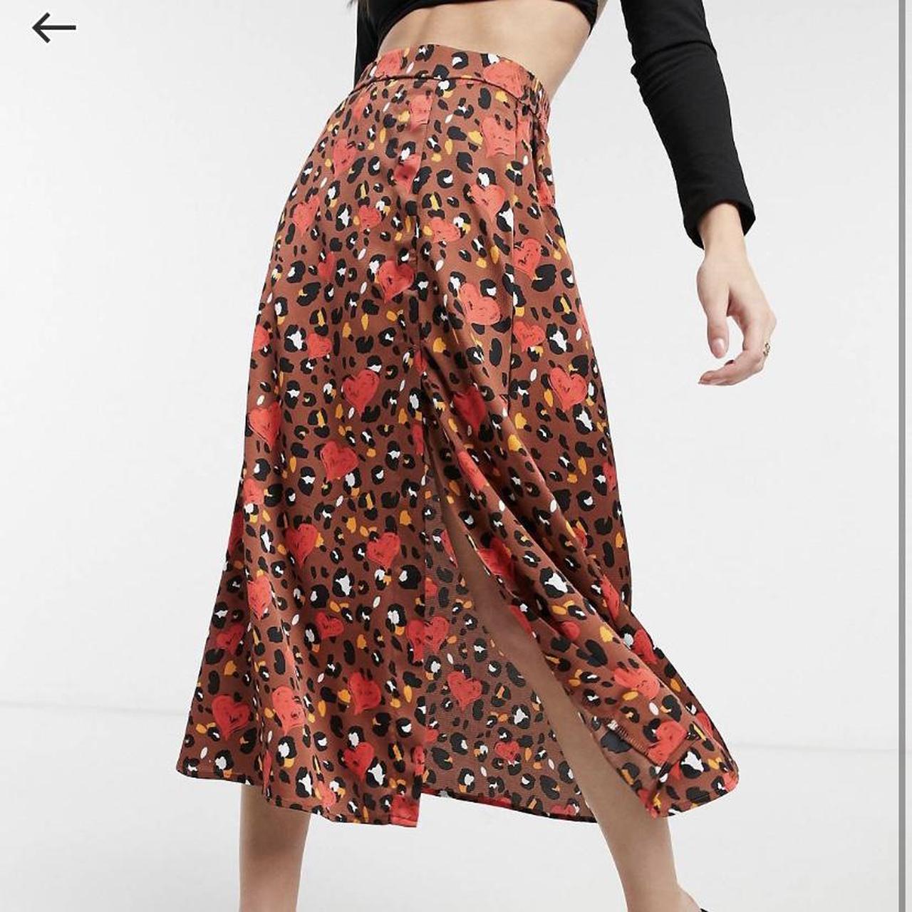 depop midi skirt