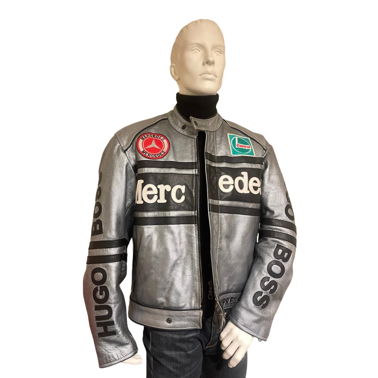 Hugo boss mclaren leather jacket best sale