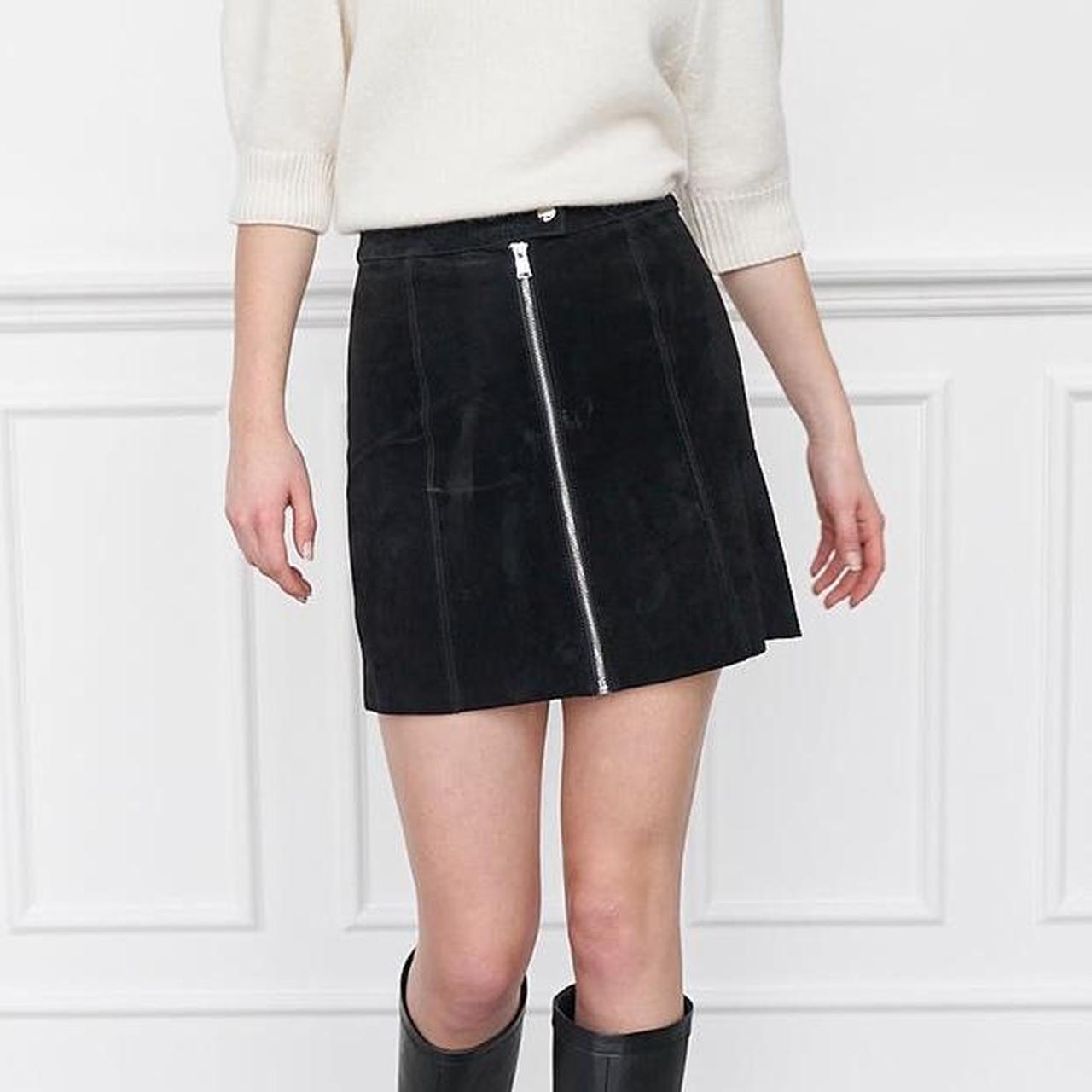 Topshop suede shop mini skirt