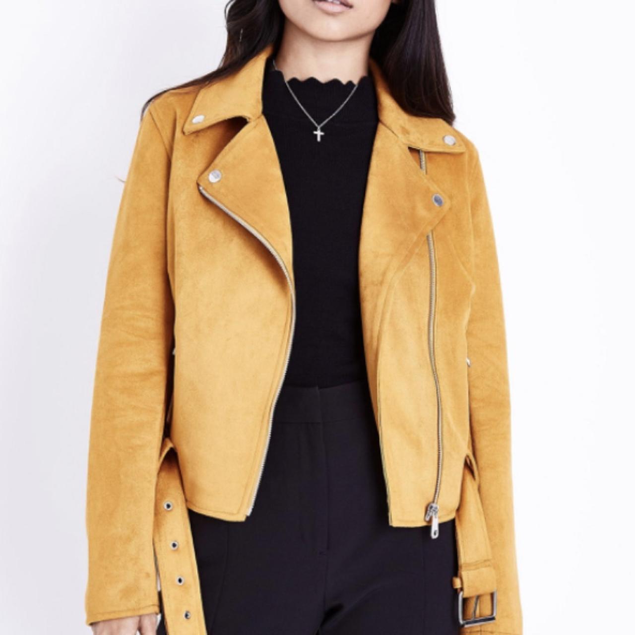 New look mustard suede jacket best sale