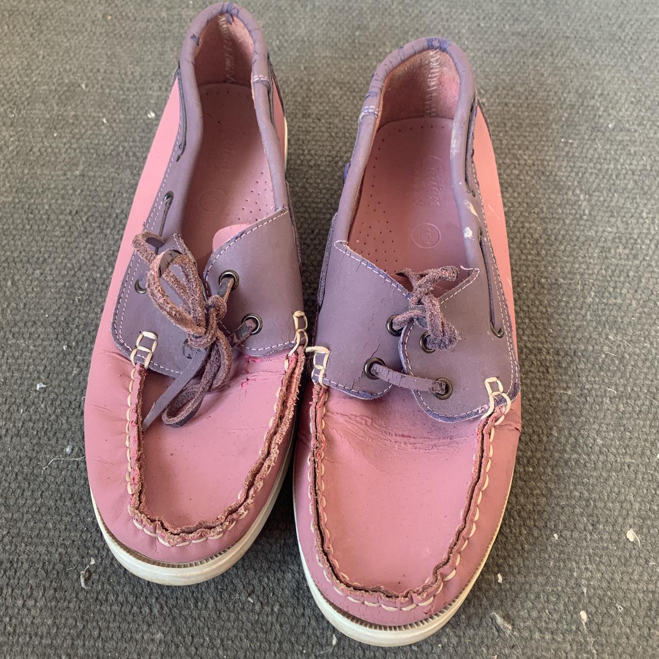 Purple/lilac boat shoes 💜 Size 6 Very comfy, a few... Depop