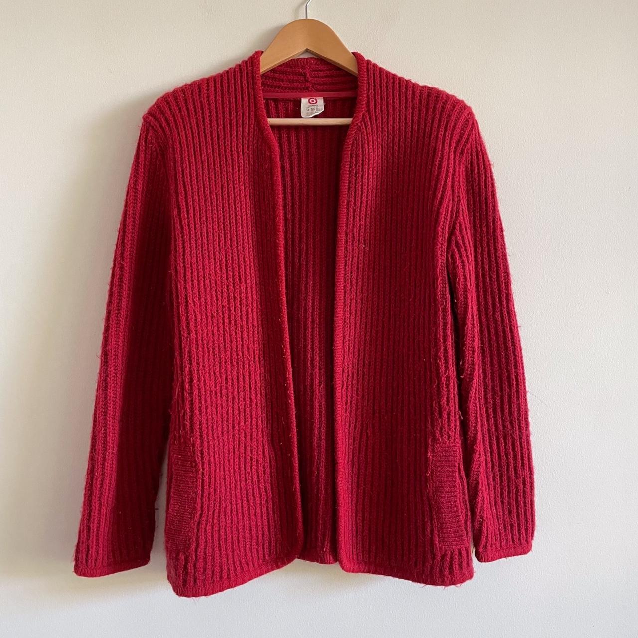 vintage red cardigan ✨details✨, wool