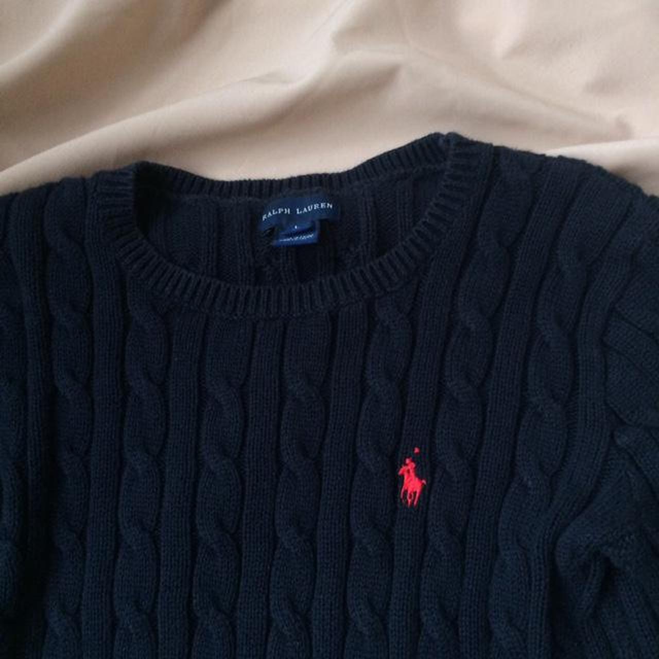 AUTHENTIC RALPH LAUREN CABLE KNIT BODYCON MINI DRESS... - Depop