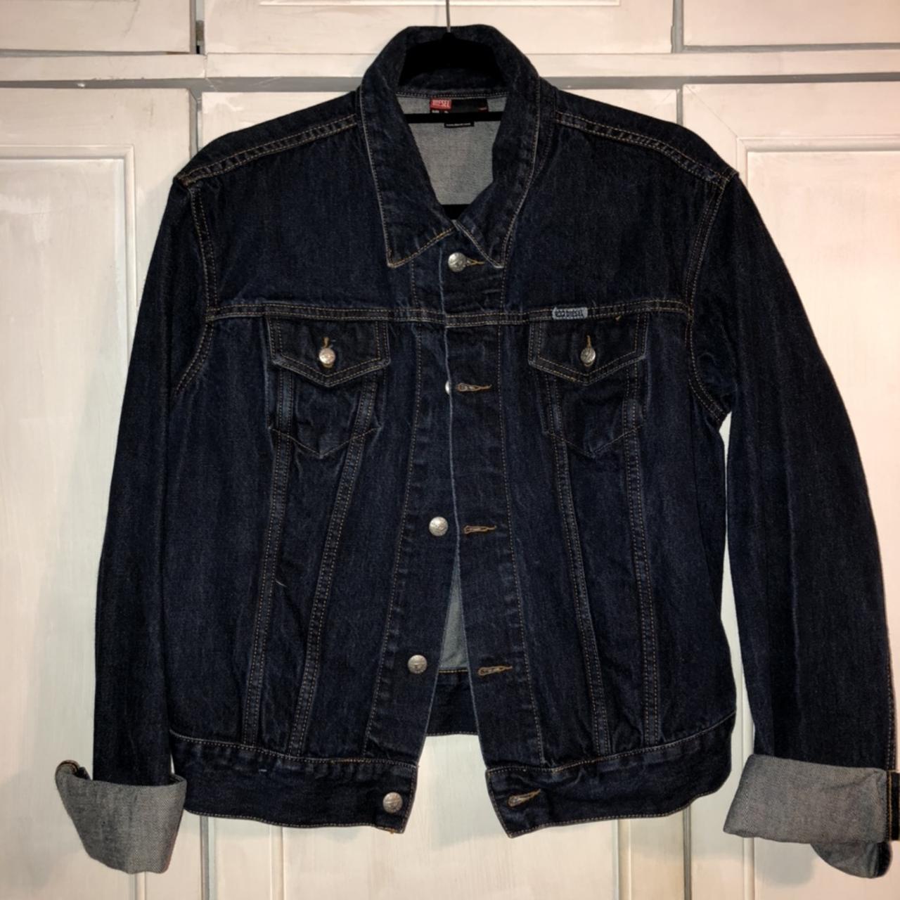 Diesel XL cropped denim jacket Originally $300 I’m... - Depop