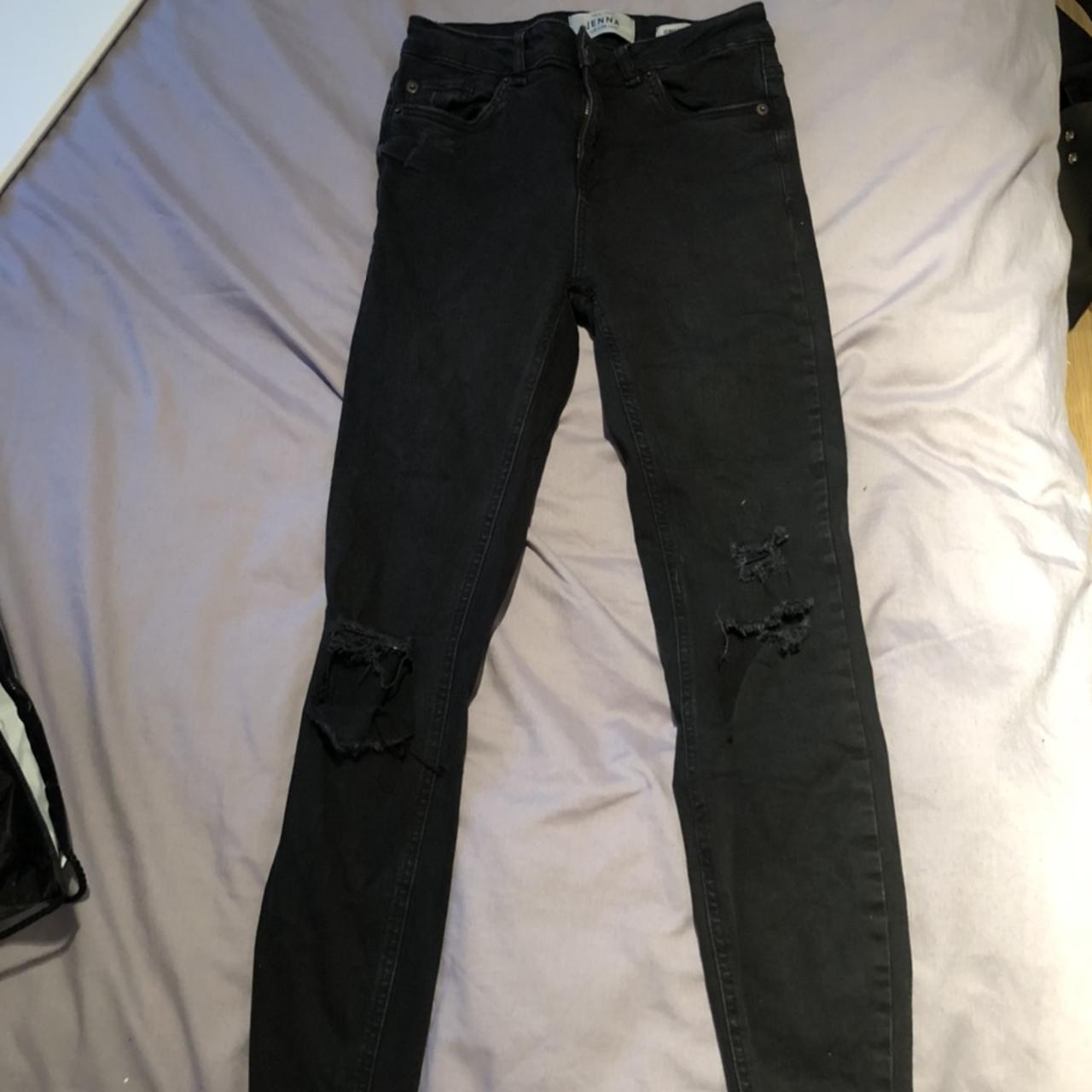 Black ripped jeans. New look size 8. Great condition... Depop