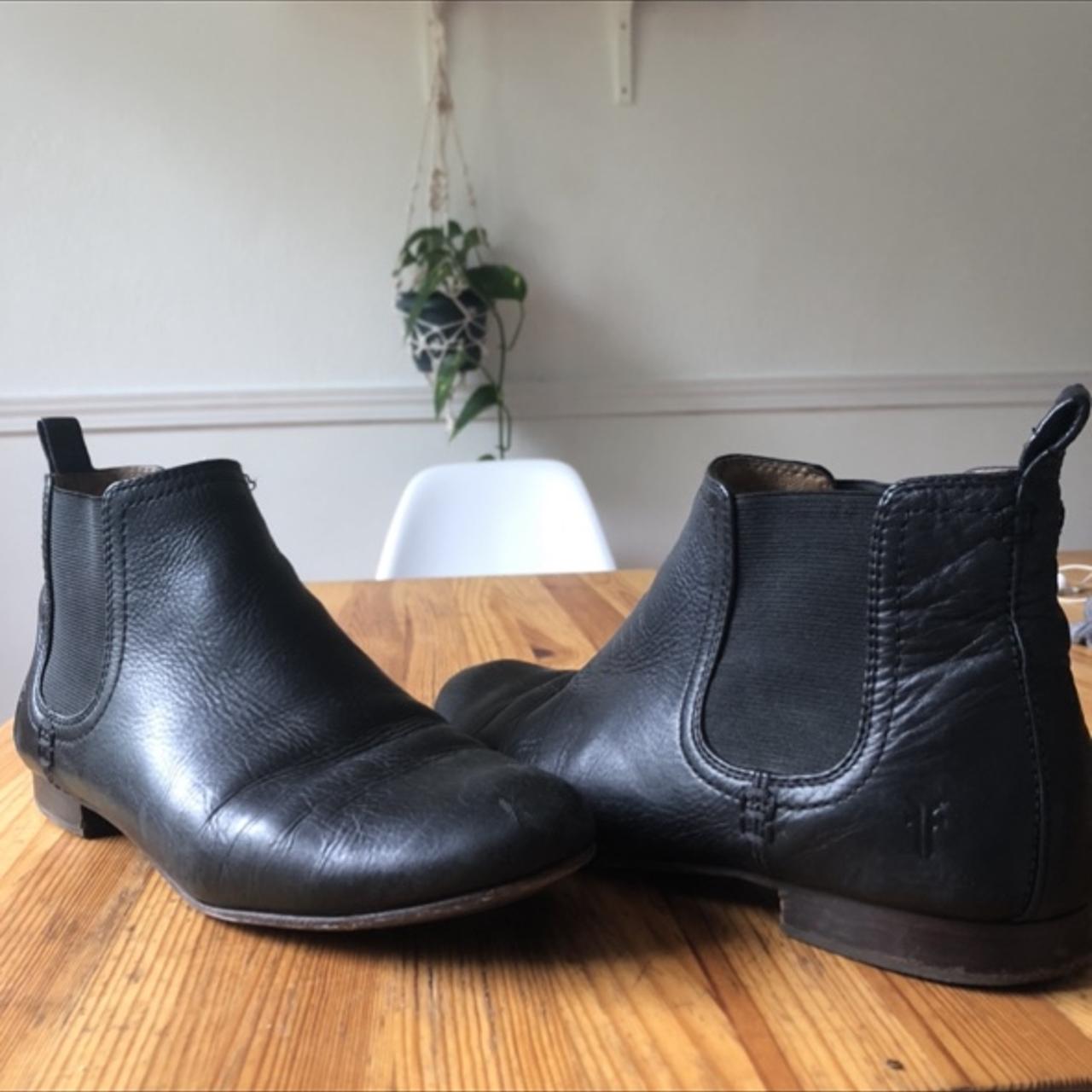 frye black chelsea boots