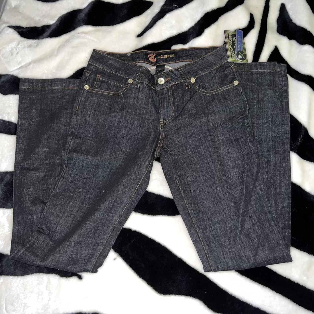 Rocawear Women's Blue and Black Jeans | Depop