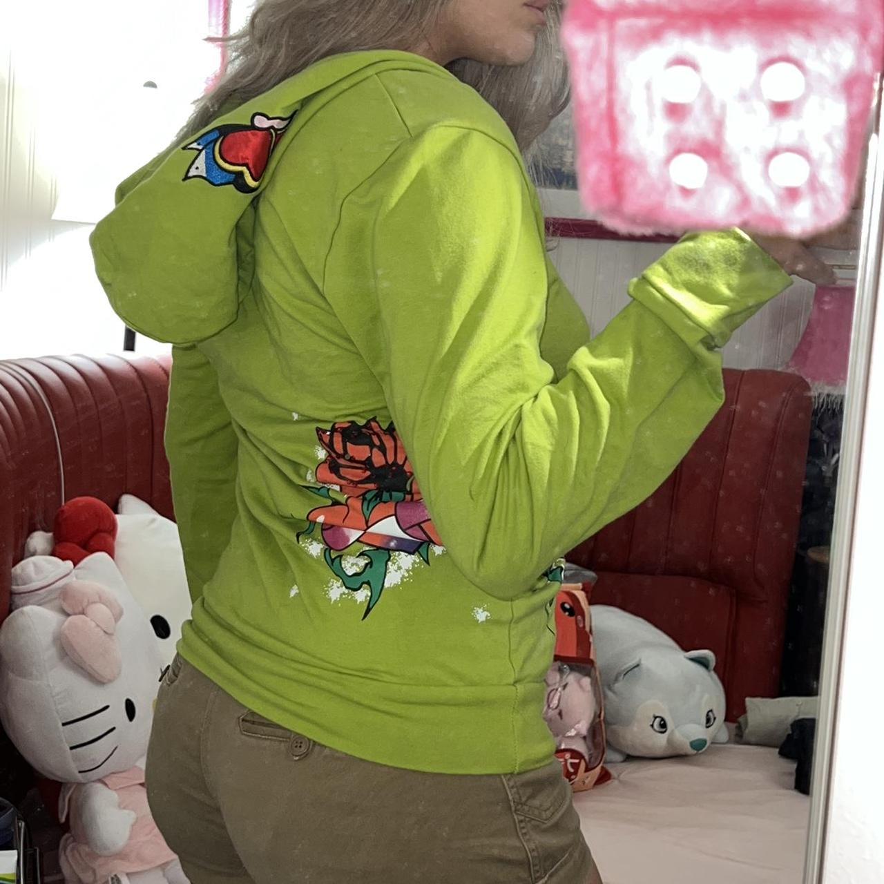 Product Image 2 - Ed Hardy Hoodie 
Lime green